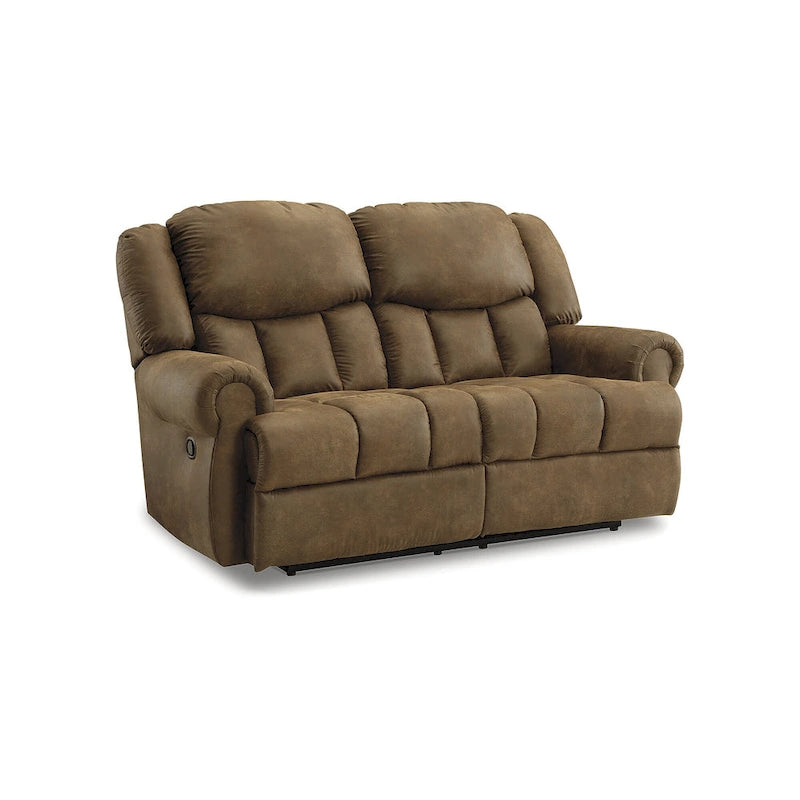 Boothbay Brown Reclining Loveseat - 75  W x 42  D x 47  H
