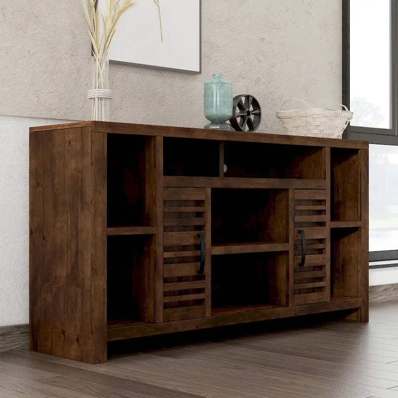    Sausalito 64 inch TV Stand for TVs up to 70 inches, No Assembly Required