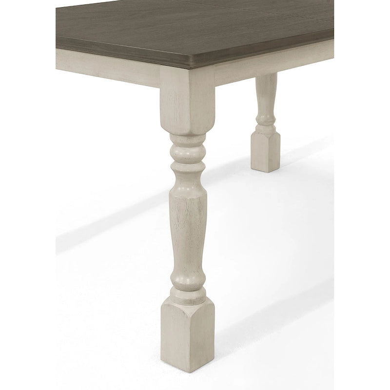 CraftPorch Mid-century Elegant Two-tone Dining Table - Grey