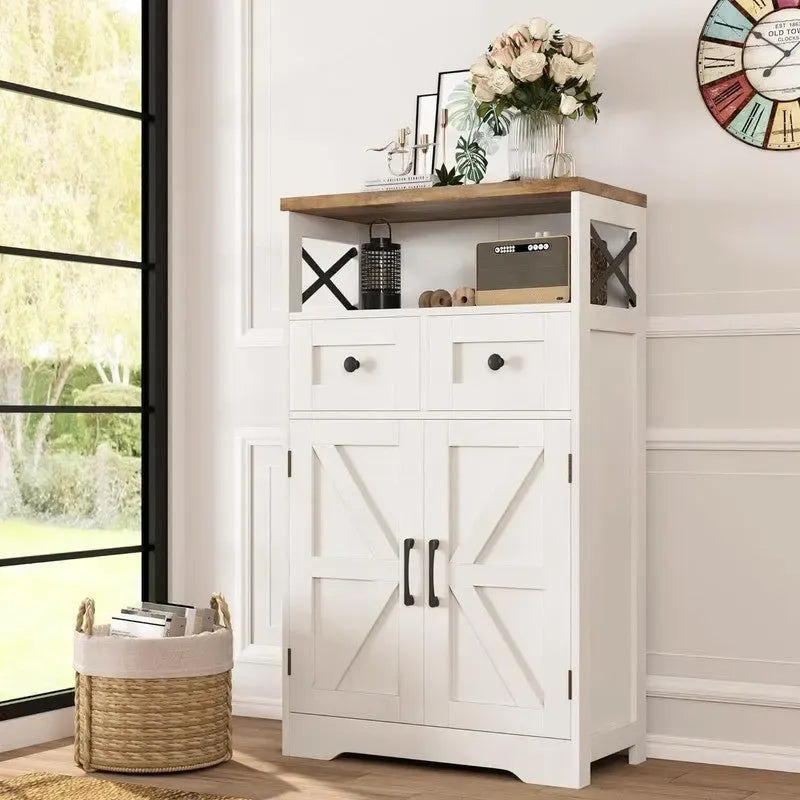 Freestanding Kitchen Pantry Cabinet - 11.6  D x 23  W x 42.5  H