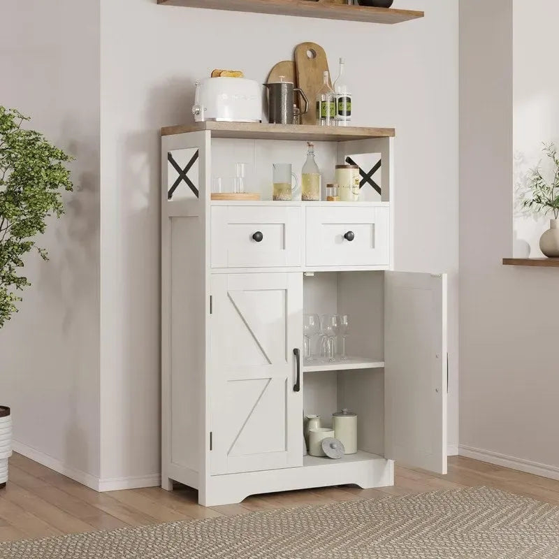 Freestanding Kitchen Pantry Cabinet - 11.6  D x 23  W x 42.5  H