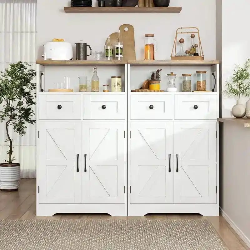 Freestanding Kitchen Pantry Cabinet - 11.6  D x 23  W x 42.5  H