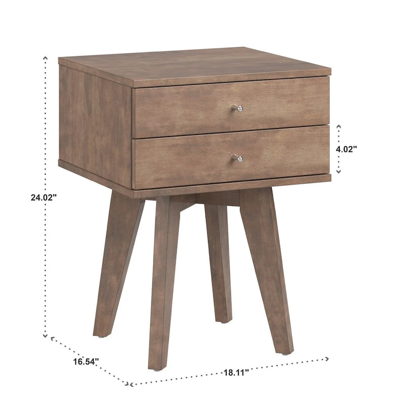 Tennant 2-Drawer Wood Nightstand from   
