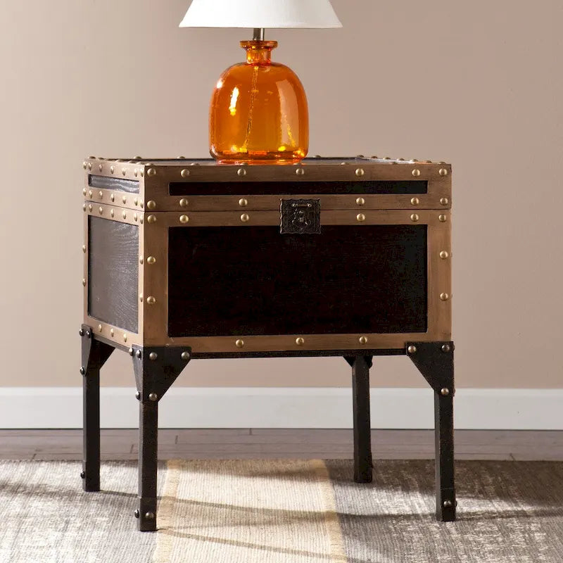    Azul Antique Trunk Side Table