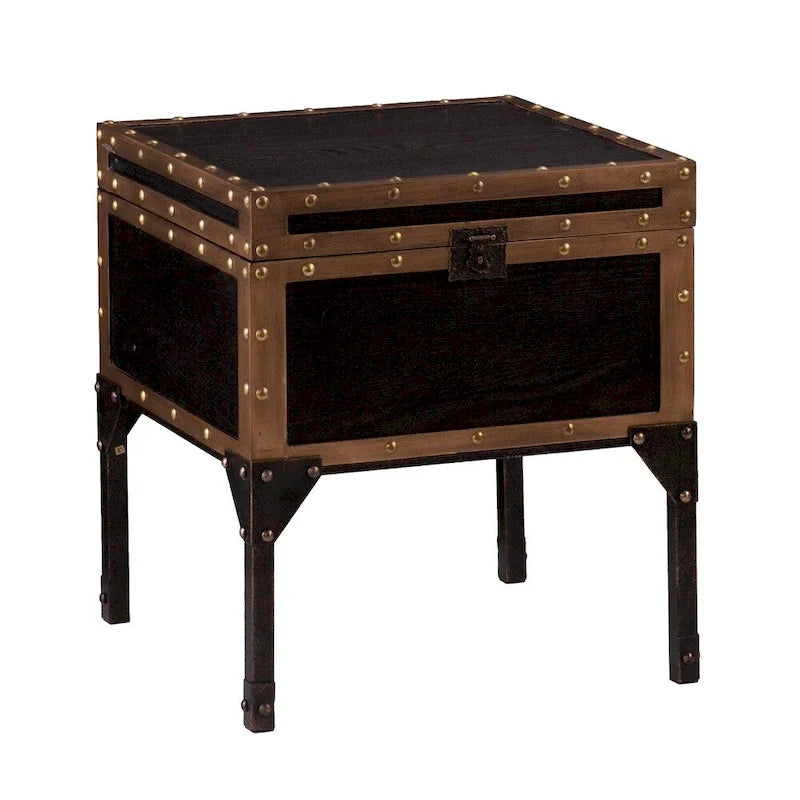 Azul Antique Trunk Side Table