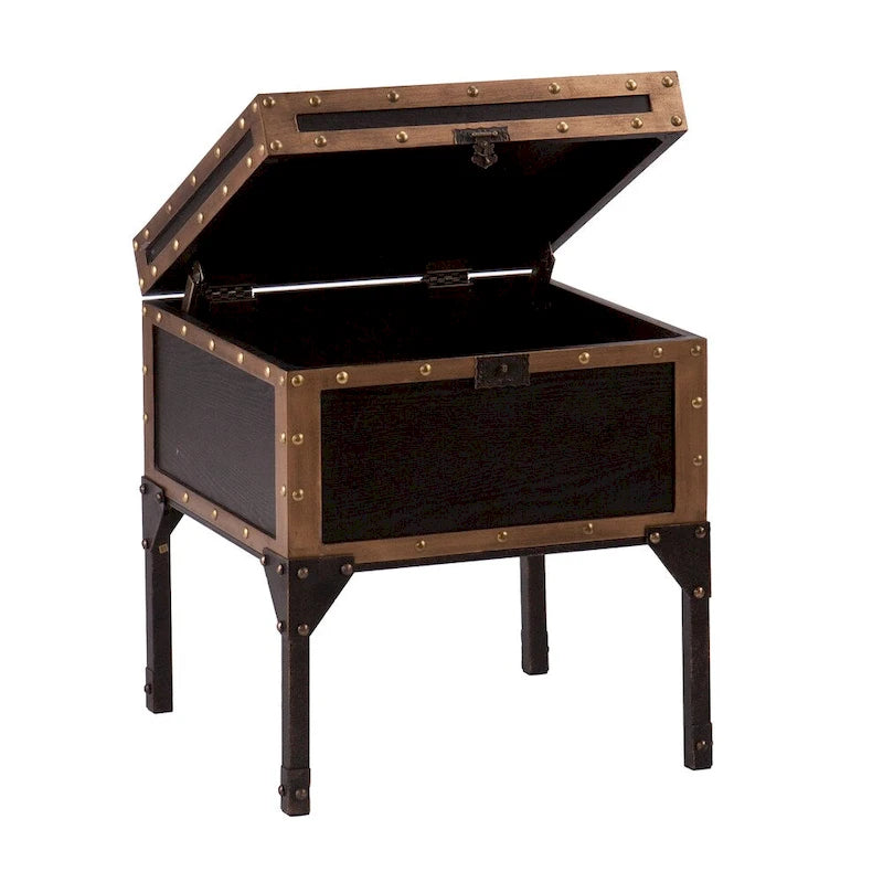 Azul Antique Trunk Side Table