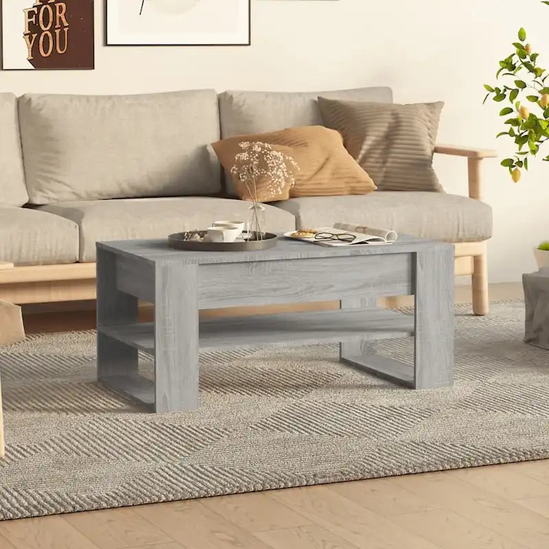 vidaXL Coffee Table multicolor 40.2  x21.7  x17.7   Engineered Wood