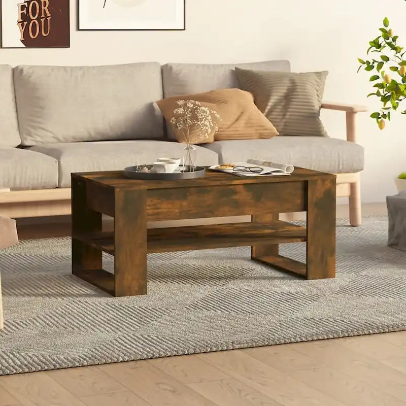 vidaXL Coffee Table multicolor 40.2  x21.7  x17.7   Engineered Wood