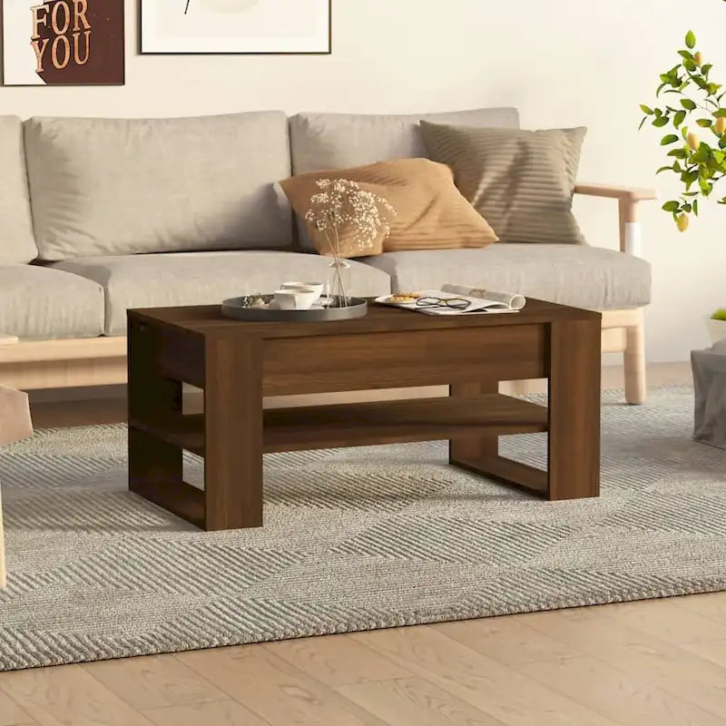 vidaXL Coffee Table multicolor 40.2  x21.7  x17.7   Engineered Wood