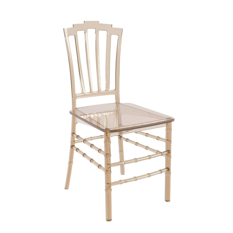Synth Modern Acrylic Dining Side Chair with Windsor Back Design by