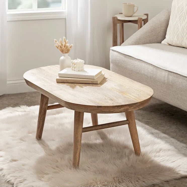    Conan Oval Wood Coffee Table