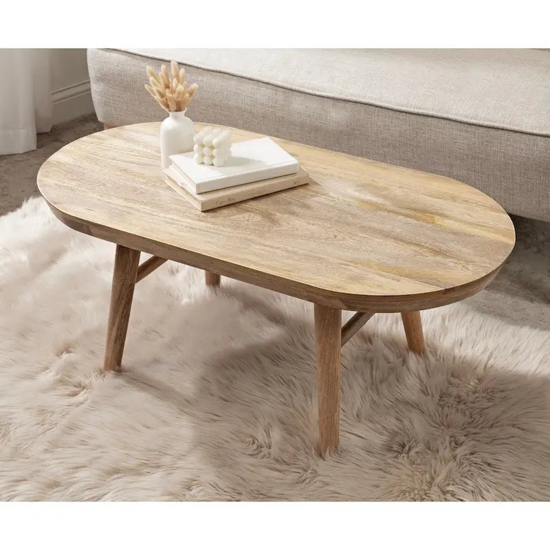Conan Oval Wood Coffee Table