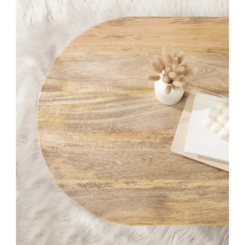 Conan Oval Wood Coffee Table