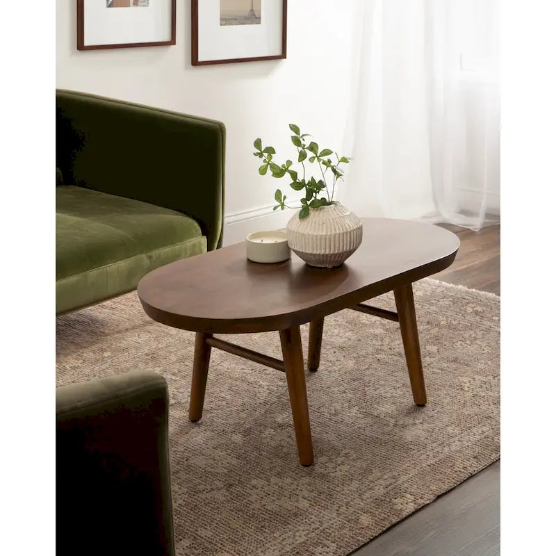 Conan Oval Wood Coffee Table